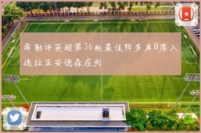 希勒评英超第36轮最佳阵多库B席入选拉亚安德森在列